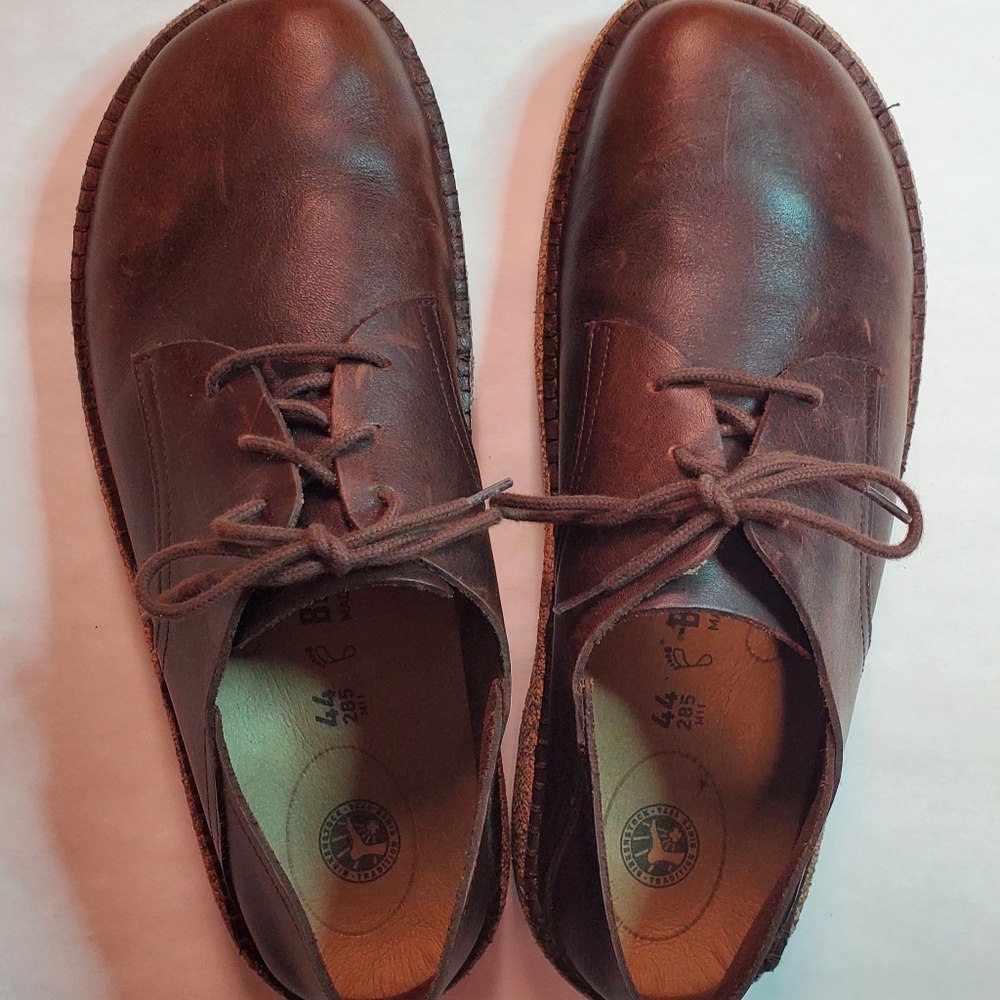 Birkenstock Brown Leather Derbys